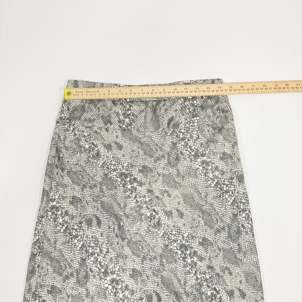 Snake Print Free People Grey Polyester Maxi Skirt 8 - Picture 4 of 10